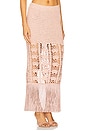 view 2 of 6 Naida Crochet Skirt in Metallic Peche