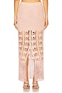 view 4 of 6 Naida Crochet Skirt in Metallic Peche