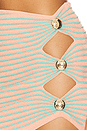 view 6 of 6 Hydra Knit Skirt in Metallic Peche & Eucal