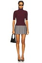 view 5 of 6 Darlene Knit Skirt in Metallic Dusk