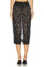 view 4 of 6 Isabel Embellished Skirt in Black & Silver