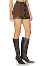 view 2 of 6 LISBETH レザースカート in Chocolate & Tobacco