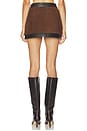 view 4 of 6 LISBETH レザースカート in Chocolate & Tobacco