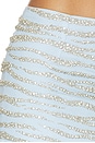 view 6 of 6 Tina Mini Skirt in Ice Blue & Silver