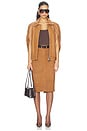 view 6 of 6 Marcella Suede Skirt in Bourbon