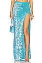 view 1 of 5 Bobbi Crochet Skirt in Aqua Blue