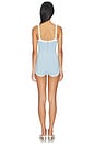 view 3 of 4 Jacquette Romper in Metallic Glace & White
