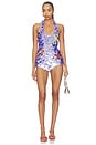 view 1 of 4 Isabele Embroidered Romper in L'acqua & Multi