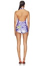 view 3 of 4 Isabele Embroidered Romper in L'acqua & Multi
