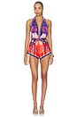 view 1 of 3 Ledda Romper in Santorini Marine