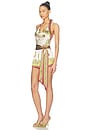 view 2 of 3 Mirra Romper in Basil Paisley