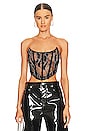 view 1 of 5 TOP SIN TIRANTES AUDREY in Black & Silver