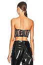 view 3 of 5 TOP SIN TIRANTES AUDREY in Black & Silver