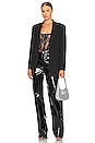 view 4 of 5 TOP SIN TIRANTES AUDREY in Black & Silver
