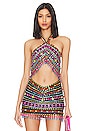 view 1 of 5 Samba Embellished Top in Multi/black