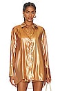 view 2 of 5 Romy Shirt in Nude Glitter