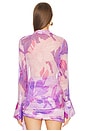 view 3 of 4 Kindra Blouse in Lavender Botanical