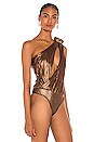 view 3 of 5 Cassie Bodysuit in Brown