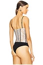 view 4 of 5 Lovisa Corset Bodysuit in Black & White
