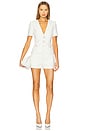 view 4 of 5 Makenna Tweed Top in White & Silver