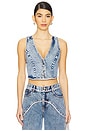 view 1 of 5 Jordi Denim Vest in Rodeo