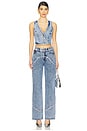 view 4 of 5 Jordi Denim Vest in Rodeo