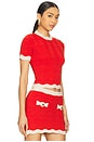 view 2 of 5 Iyla Knit Top in Metallic Geranium