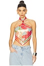 view 1 of 5 Callie Top in Acqua Primavera