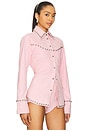 view 2 of 4 Palmira Suede Shirt in Primrose