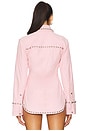 view 3 of 4 Palmira Suede Shirt in Primrose
