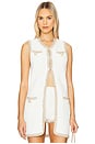 view 1 of 5 Peppa Vest in Optic White