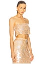 view 2 of 5 Leia Sequin Tank in Honey Beige