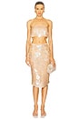 view 4 of 5 Leia Sequin Tank in Honey Beige