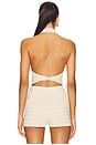 view 3 of 5 Tinsley Vest in Metallic Cream