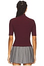 view 3 of 4 ROSELYN ニットトップ in Metallic Pinot