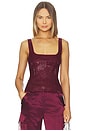 view 1 of 5 Marzia Embellished Top in Port