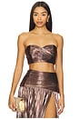 view 1 of 4 Floriana Top in Metallic Mauve