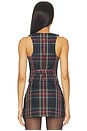 view 3 of 4 Donella Waistcoat in Black Tartan