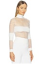view 2 of 5 Katrine Top in White & White