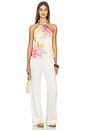 view 4 of 5 Milani Top in Ivory Hibiscus Floral