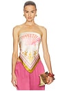 view 1 of 4 Alivia Top in Ochre Shell Foulard