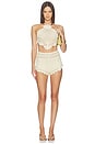 view 4 of 5 Isaure Crochet Top in Metallic Ivory