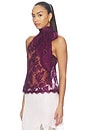 view 2 of 4 Sigma Lace Top in Groseille