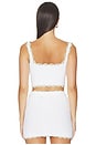 view 3 of 5 Mesha Top in White & Gold
