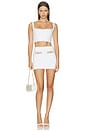 view 4 of 5 Mesha Top in White & Gold