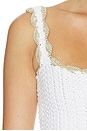 view 5 of 5 Mesha Top in White & Gold