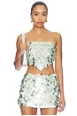 view 1 of 5 Maeva Sequin Top in Matcha