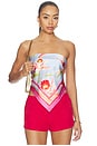 view 1 of 4 Alivia Silk Top in L'acqua Orchid