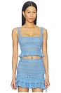 view 1 of 5 Damira Crochet Top in L'acqua