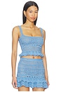view 2 of 5 Damira Crochet Top in L'acqua